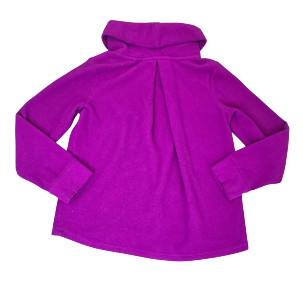 Old Navy Micro Fleece Turtleneck High Low Hem Pullover Girls Size L 10 12 Purple